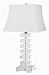 CTL-121 - Trans Globe Lighting - Lamps and Home Decor - One Light Crystal Table Lamp Chrome Finish with Fabric Shade with Crystal - Lamps & Home Decor