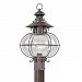 2226-07 - Livex Lighting - Harbor - One Light Outdoor Post Light Bronze Finish with Hand Blown Clear Glass - Harbor