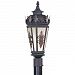 2194-07 - Livex Lighting - Berkshire - One Light Outdoor Post Light Bronze Finish with Antique Honey Linen Glass - Berkshire