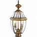 2254-01 - Livex Lighting - Monterey - Two Light Outdoor Post Light Antique Brass Finish with Clear Beveled Glass - Monterey