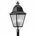 2554-04 - Livex Lighting - Amwell - Four Light Outdoor Post Light Black Finish with Seeded Glass - Amwell