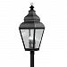 2608-04 - Livex Lighting - Exeter - Four Light Outdoor Post Light Black Finish with Clear Water Glass - Exeter