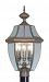 2354-07 - Livex Lighting - Monterey - Three Light Outdoor Post Light Bronze Finish with Clear Beveled Glass - Monterey