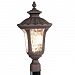 7659-58 - Livex Lighting - Oxford - Three Light Exterior Lantern Imperial Bronze Finish with Light Amber Water Glass - Oxford
