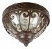 Z3837-AG - Craftmade Lighting - Olivier - Three Light Outdoor Flush Mount Aged Bronze Finish with Champagne Hammered Glass - Olivier