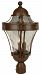 Z4225-TB - Craftmade Lighting - Parish - Three Light Outdoor Large Post Mount Matte Black Finish with Clear Hammered Glass - Parish