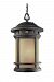 ES2394-AM-ORB - Designers Fountain - Sedona - One Light Outdoor Hanging Lantern Oil Rubbed Bronze Finish with Amber Glass - Sedona