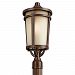 49074BSTFL - Kichler Lighting - Atwood - One Light Outdoor Post Mount Brown Stone Finish with Satin Etched Glass - Atwood