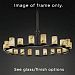 FSN-8716-10-WEVE-MBLK-LED21-14700 - Justice Design - Dakota 21-Light 1-Tier Ring Chandelier WEVE: Weave Glass Shade Matte BlackCylinder/Flat Rim Shade - Fusion-Dakota
