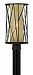 1151RB - Hinkley Lighting - Elm - One Light Outdoor Post Mount Regency Bronze Finish with Distressed Amber Etched Glass - Medium Base Lamping - Elm