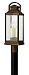 1181SN - Hinkley Lighting - Revere - Three Light Outdoor Post Mount Solid Brass in Sienna Finish with Clear Seedy Glass - Candelabra Lamping - Revere