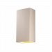 CER-1175W-WHT-LED-2000 - Justice Design - Ambiance - Two Light Large Rectangle Wall Sconce with Open Top and Bottom White Gloss Finish (Glaze)Glazed - Ambiance