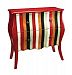 84-0643 - Sterling Industries - Variegated Parlor Chest Red Painted Finish - Variegated Parlor