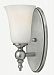 5740AN - Hinkley Lighting - Yorktown - One Light Bath Bar Antique Nickel Finish with Etched Opal Glass - Yorktown