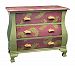 52-5860 - Sterling Industries - 42 Rabbit Chest Distressed Green and Pink Finish -