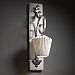 POR-8579-50-WFAL-NCKL - Justice Design - Victoria One Light Wall Sconce (Tall) Waterfall Shade Impression Brushed Nickel FinishCone - Limoges