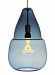 700TDCPSGPUZ - Tech Lighting - Capsian - One Light TD Grande Line-Voltage Pendant AB: Antique Bronze Finish STND: Standard LampingSteel Blue Glass - Capsian