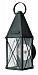 1840BK - Hinkley Lighting - York - One Light Small Outdoor Wall Mount Black Finish with Clear Seedy Glass - York
