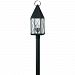 1841BK - Hinkley Lighting - York - Three Light Outdoor Post Black Finish with Clear Seedy Glass - York