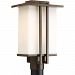 P5490-20 - Progress Lighting - Dibs - One Light Post Lantern Antique Bronze Finish with Opal Glass - Dibs