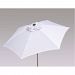 UD8WHITE - Parasol Enterprises - 8' Alupro Patio Umbrella White Polyester Canopy with Heavy-Duty Fiberglass Ribs - Alupro
