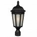 508PHM-BK - Z-Lite - Newport - Outdoor Post Light Black Finish with White Seedy Glass Shade - Newport