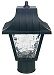 F4380-31 - Sunset Lighting - One Light Outdoor Post Light Black Finish with Clear Flemish Glass -