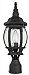 F7896-31 - Sunset Lighting - One Light Post Black Finish with Clear Beveled Glass -