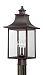 CCR9010CU - Quoizel Lighting - Chancellor - 3 Light Post Copper Bronze Finish with Clear Glass - Chancellor