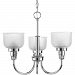 P4688-15 - Progress Lighting - Archie - Three Light Chandelier Chrome Finish with Clear Prismatic Glass - Archie