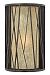 1154RB-GU24 - Hinkley Lighting - Elm - One Light Medium Outdoor Wall Mount Regency Bronze Finish with Distressed Amber Etched Glass - Elm