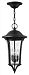 1382BK - Hinkley Lighting - Chesterfield - Three Light Outdoor Hanging Lantern Black Finish with Clear Seedy Glass - Chesterfield