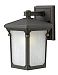 1356OZ - Hinkley Lighting - Stratford - One Light Small Outdoor Wall Mount Oil Rubbed Bronze Finish with White Linen Glass - Stratford