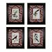 10058-S4 - Sterling Industries - Cuvier Exotic Birds - 38 Wall Art Brown Finish -