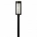 2021BZ - Hinkley Lighting - Solara - One Light Post Bronze Finish with Etched/Painted White Glass - Solara