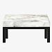 E5-COFF-330-E - Jesco Lighting - Envisage Iluminados - 31.5 Two Light Large Summa Coffee Table Bench-Full Natural Stone Finish with Alabaster Glass - Envisage Iluminados