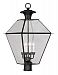 2388-04 - Livex Lighting - Westover - Four Light Post Black Finish with Clear Beveled Glass - Westover