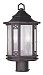 2316-07 - Livex Lighting - Tahoe - Two Light Post Bronze Finish with Seeded Glass - Tahoe