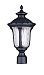 7855-04 - Livex Lighting - Oxford - One Light Post Black Finish with Clear Water Glass - Oxford