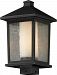 538PHB-ORB - Z-Lite - Mesa - One Light Outdoor Post Oil Rubbed Bronze Finish with Seedy/Matte Opal Glass - Mesa