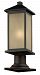 548PHBR-533PM-ORB - Z-Lite - Vienna - One Light Outdoor Post Oil Rubbed Bronze Finish with Tinted Seedy Glass - Vienna