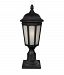 508PHB-533PM-BK - Z-Lite - Newport - One Light Outdoor Post Black Finish with White Seedy Glass - Newport