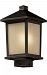 537PHM-ORB - Z-Lite - Holbrook - One Light Outdoor Post Oil Rubbed Bronze Finish with Tinted Seedy Glass - Holbrook
