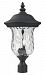 533PHB-BK - Z-Lite - Armstrong - Three Light Outdoor Post Black Finish with Clear Water Glass - Armstrong