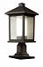 524PHM-533PM-ORB - Z-Lite - Mesa - One Light Outdoor Post Oil Rubbed Bronze Finish with Seedy/Matte Opal Glass - Mesa