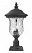 533PHB-533PM-BK - Z-Lite - Armstrong - Three Light Outdoor Post Black Finish with Clear Water Glass - Armstrong
