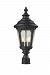 545PHM-BK - Z-Lite - Medow - Three Light Outdoor Post Black Finish with Clear Seedy Glass - Medow