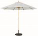 13151 - Galtech International - 9' Round Umbrella 51: Canvas LW: Light WoodSunbrella Solid Colors - Quick Ship -
