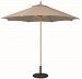 13672 - Galtech International - 9' Octagon Commercial Umberalla 72: Camel LW: Light WoodSunbrella Solid Colors - Quick Ship -