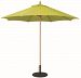 13661 - Galtech International - 9' Octagon Commercial Umberalla 61: Ginkgo LW: Light WoodSunbrella Solid Colors - Quick Ship -